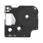 Dymo 40927 kompatible Etikettenband, Weiß auf rot, 9mm x 7m