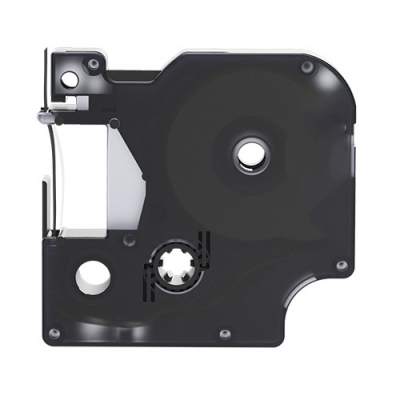 Dymo 40927 kompatible Etikettenband, Weiß auf rot, 9mm x 7m