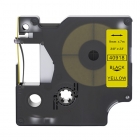 Dymo 40918 kompatible Etikettenband, Schwarz auf gelb, 9mm x 7m
