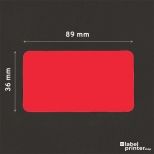 Dymo 99012 kompatible Etiketten Rot, 36 x 89mm, 260 Etiketten