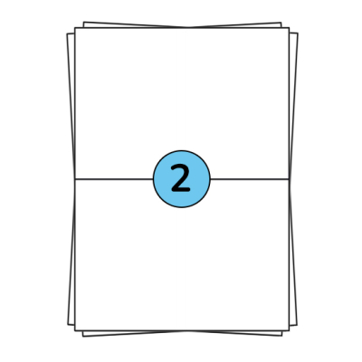 A4 Stickerbögen 210 x 148 mm, 200 Etiketten