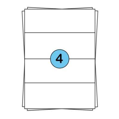 A4-Aufkleberbögen