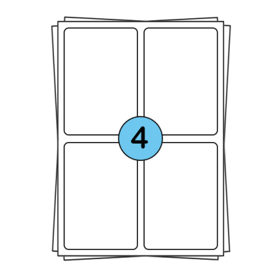 A4-Aufkleberbögen