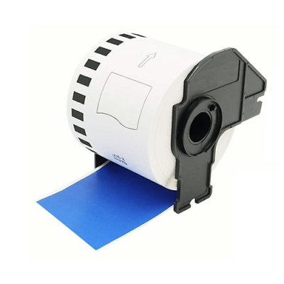 Brother DK-22205 kompatible Etiketten blau, 62mm x 30,48m