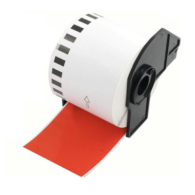 Brother DK-22205 kompatible Etiketten rot, 62mm x 30,48m