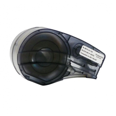 Brady M21-750-427 kompatible Etikettenband, Schwarz auf weiß, 19,1mm x 4,88m