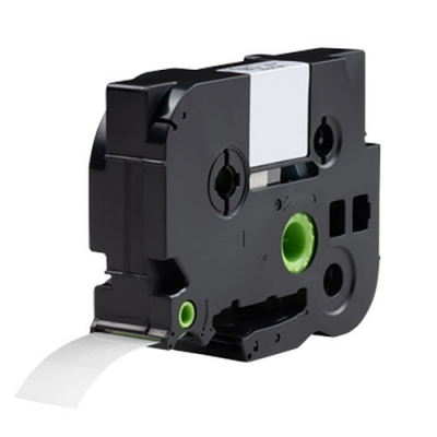 Brother TZe-145 kompatible Etikettenband, Schwarz auf transparent, 18mm x 8m